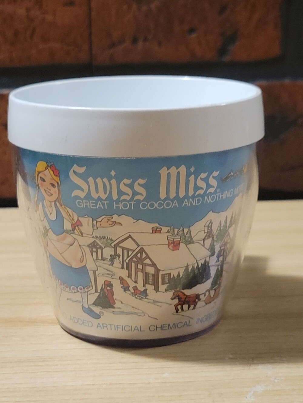 Vintage Swiss Miss Hot Cocoa Plastic Mug
